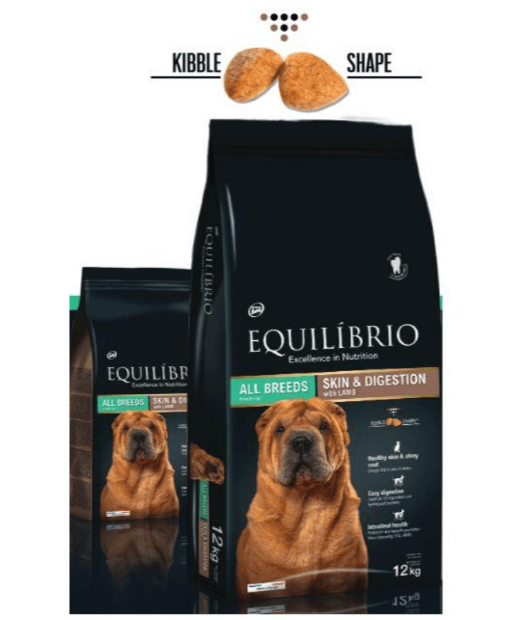 Equilibrio - Skin & Digestion, Lamb Adult Dry Dog Food - 2kg, 12kg