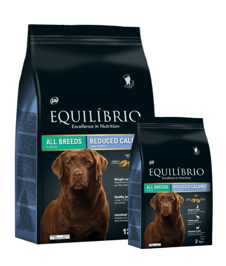 Equilibrio - All Breeds, Reduced Calories, Adult Dry Dog Food, With Poultry - 2kg, 12kg