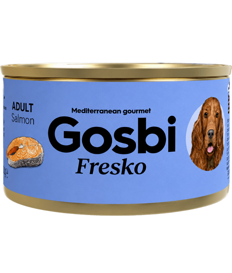 Gosbi - Fresko, Grain-Free Salmon Senior Complementary Wet Dog Food – Hypoallergenic, Monoprotein, All-Natural 150g