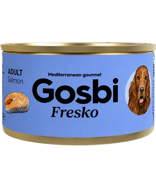 Gosbi - Fresko, Grain-Free Salmon Senior Complementary Wet Dog Food – Hypoallergenic, Monoprotein, All-Natural 150g