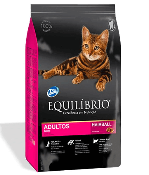 Equilibrio Hairball Adult Cat Food 2kg - 7.5kg
