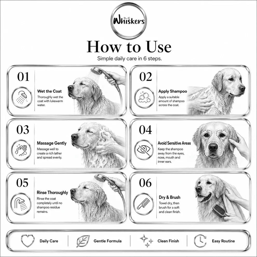 Whiskers King Size Pet Shampoo – Baby Powder  for Dogs & Cats