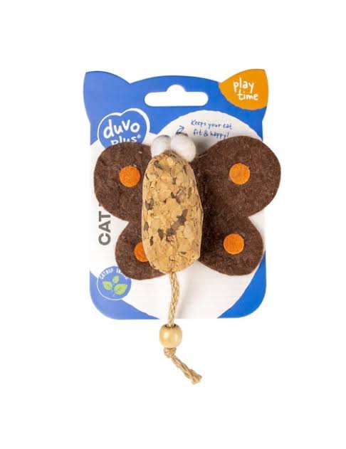 Duvo Plus Cork Butterfly Catnip Toy