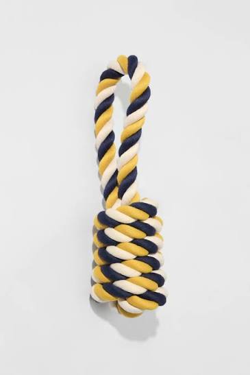 Yellow Cotton Rope Tug Toy