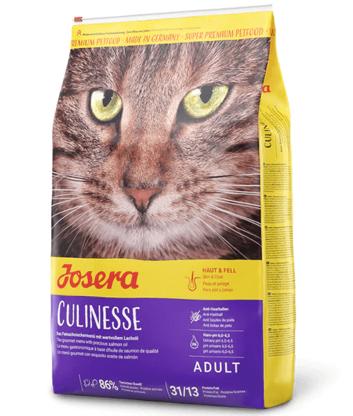 Josera – Culinesse Dry Cat Food – For Finicky Cats, Skin & Coat Health, Hairball Control & Urinary Support – 2kg