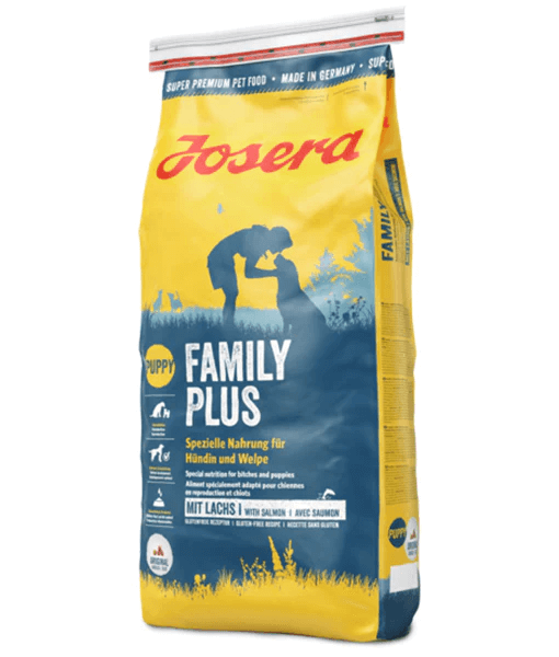 Josera - Family Plus Mother & Puppy, Salmon & Rice, Pregnancy & Puppy Growth, High Energy & Protein, Gluten-Free - 12.5 kg