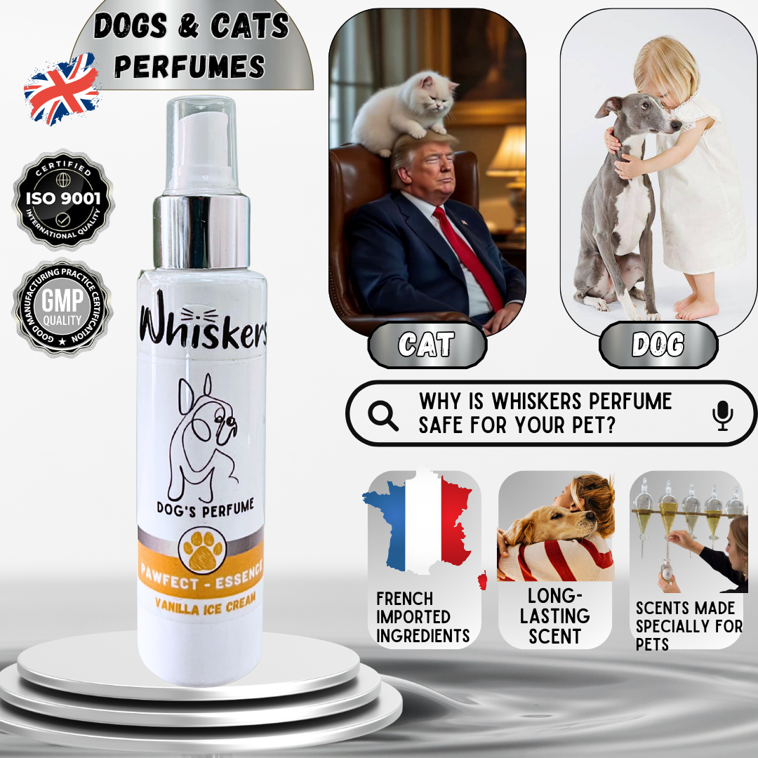 Whiskers Pet Perfume –Vanilla Ice Cream for Dogs & Cats