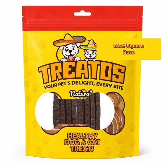 TREATOS Beef Square Bars
