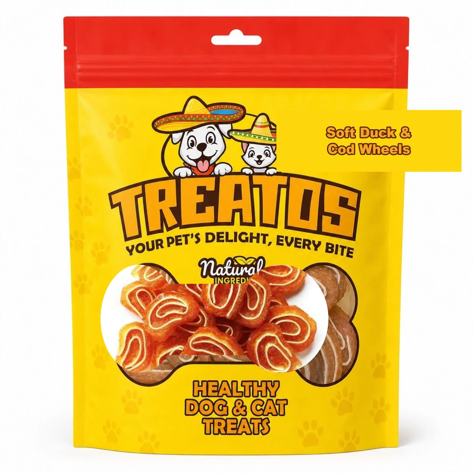 TREATOS Soft Duck & Cod Wheels